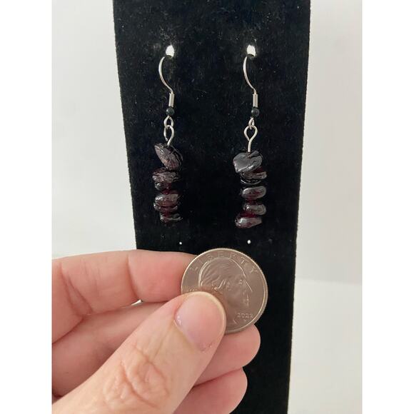 garnet earrings - Picture 2 of 4